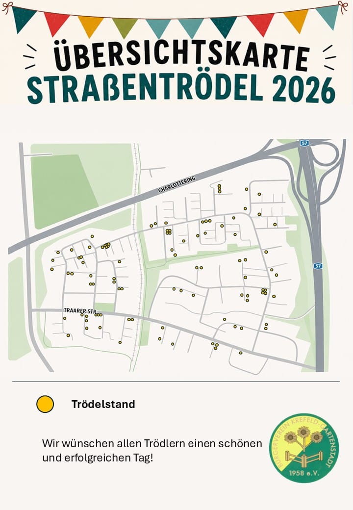 Straßentrödel 2026 - Übersichtskarte